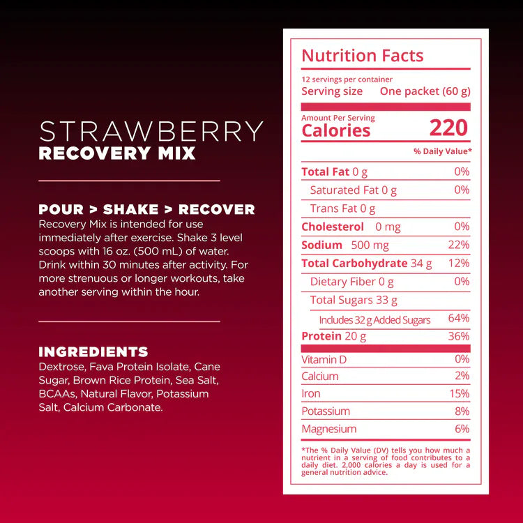 Tailwind Nutrition Sports Drinks Fava Recovery Mix