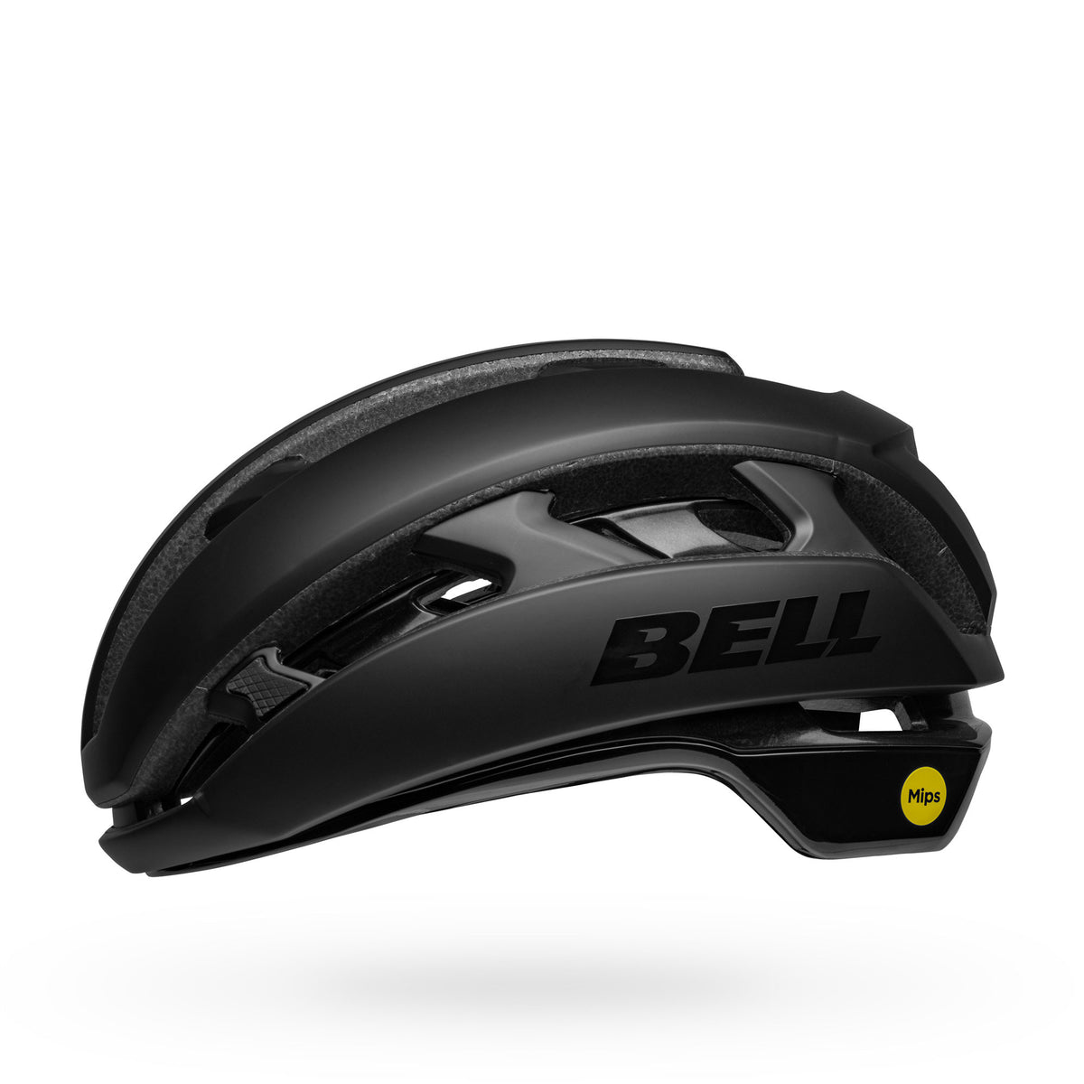 Bell XR Spherical helmet in matte/gloss black, side profile from the other side