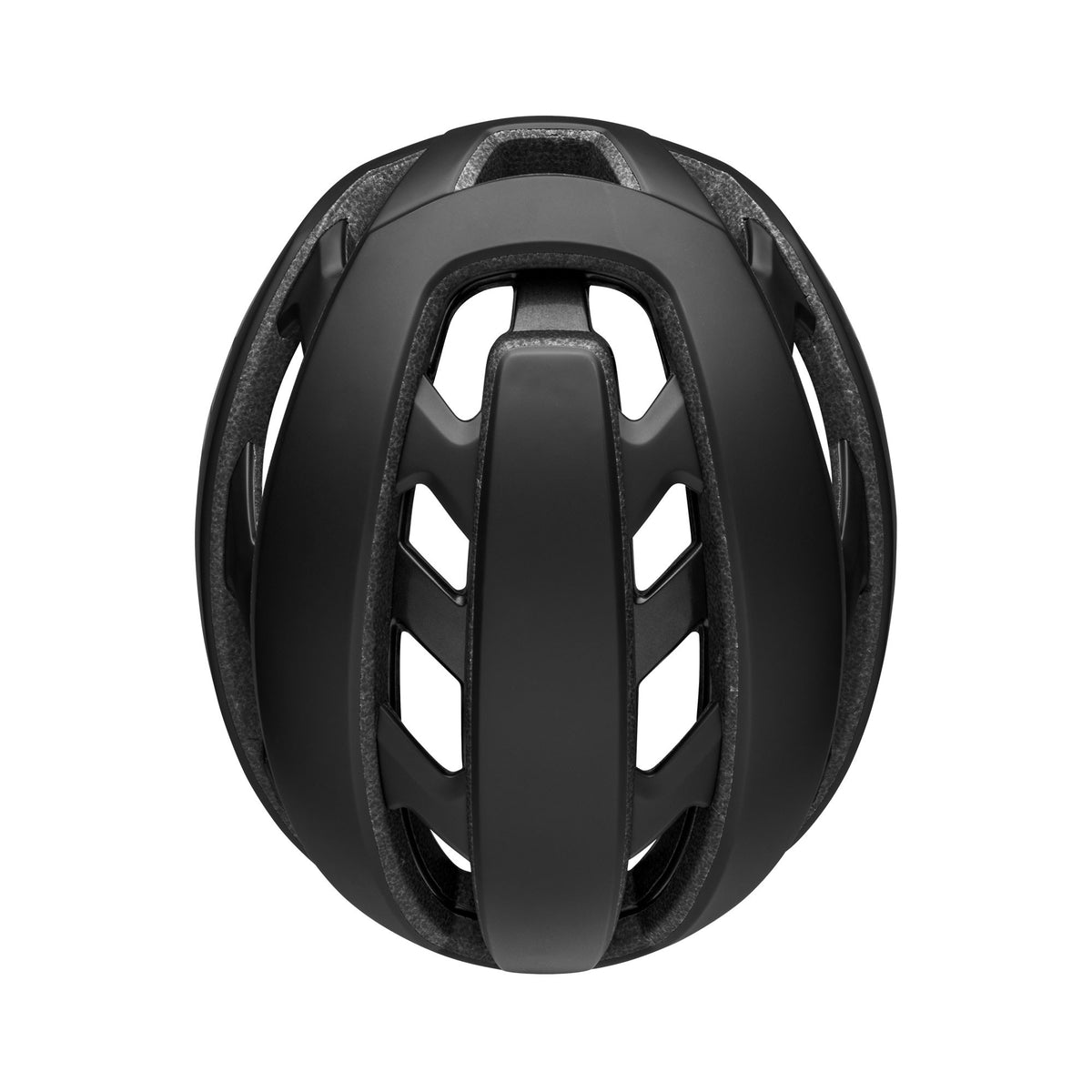 Bell XR Spherical helmet in matte/gloss black, top view