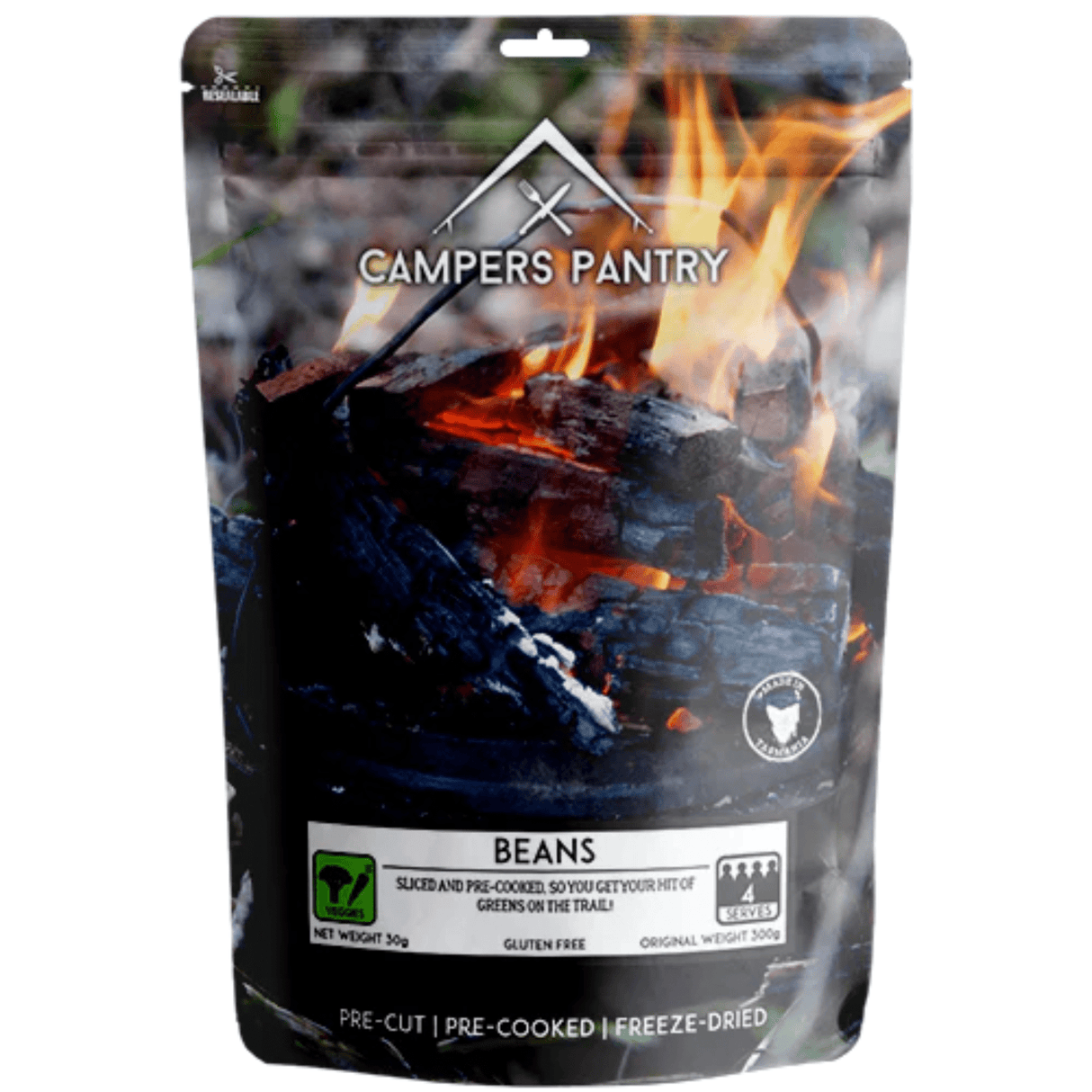 Campers Pantry Dehydrated Meals 30g (4 Serves) / Beans Freeze-dried Pantry Ingredients CPBS3016