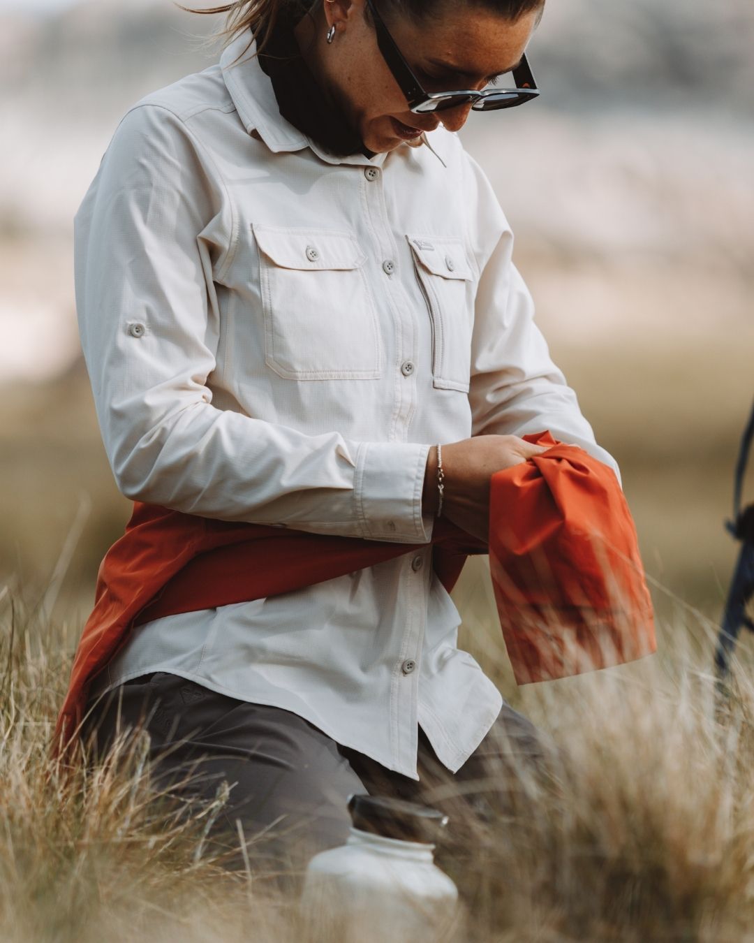 XTM Womens Cumberland Hike Long-Sleeve Shirt Stone