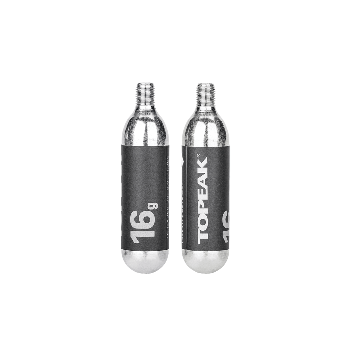 Topeak CO2 Inflation System 16 Gram CO2 Cartridge w/ Thread (2PK) T319G014002