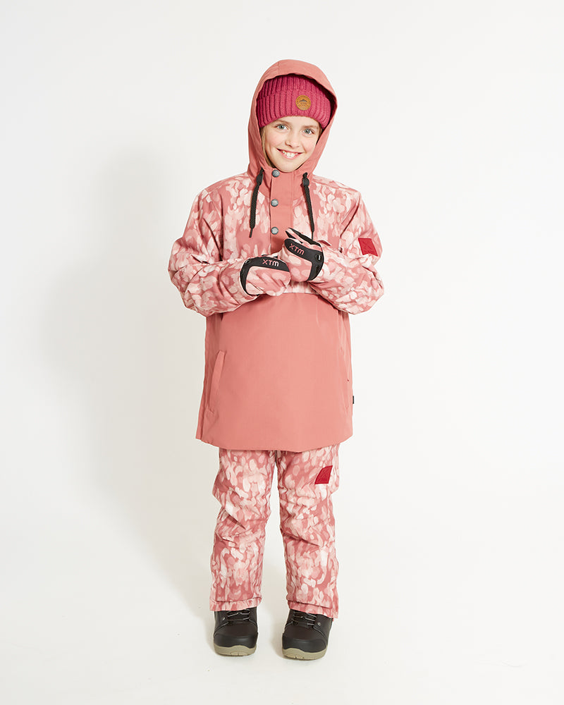 XTM Kids Riley Ski Jacket Anorak - Dusty Pink Soft Camo