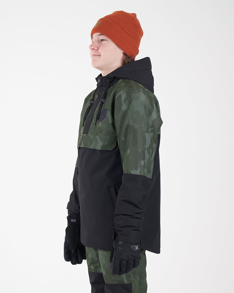 XTM Kids Riley Ski Jacket Anorak - Dusty Pink Soft Camo