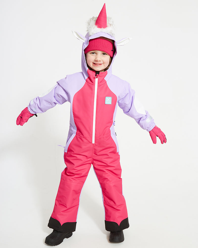 XTM Kids Rugrats II One-Piece Snow Suit 0-6 Years Magenta Unicorn