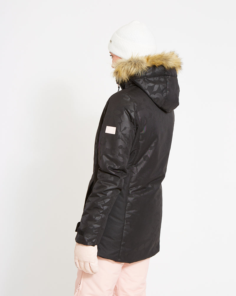 XTM Womens Thea Snow Jacket - Black Botanica