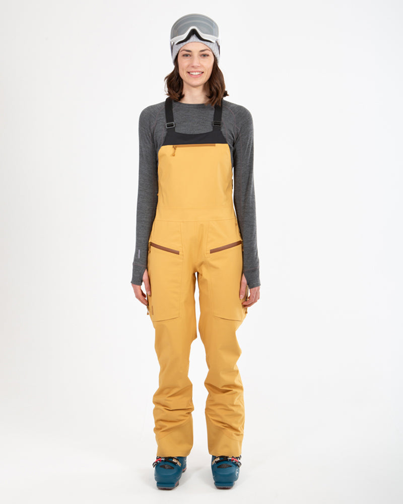XTM Womens Stellar Snow Bib Pant - Mustard