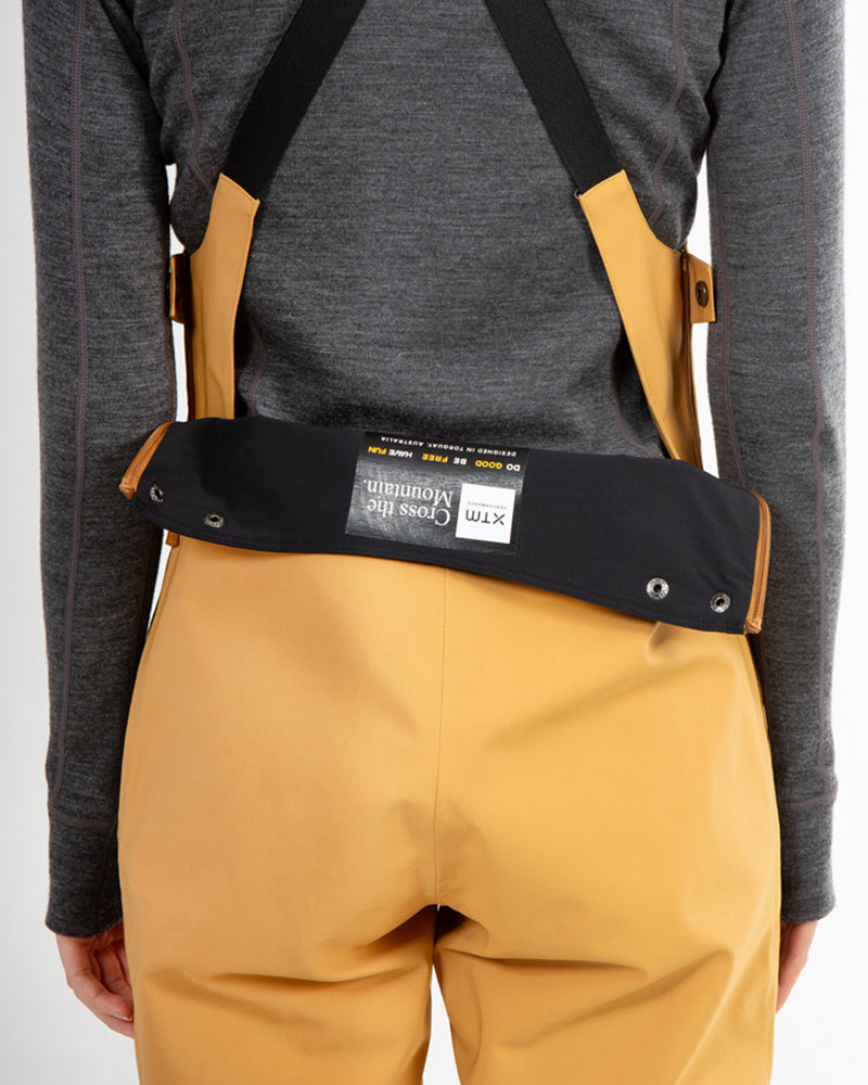 XTM Womens Stellar Snow Bib Pant - Mustard