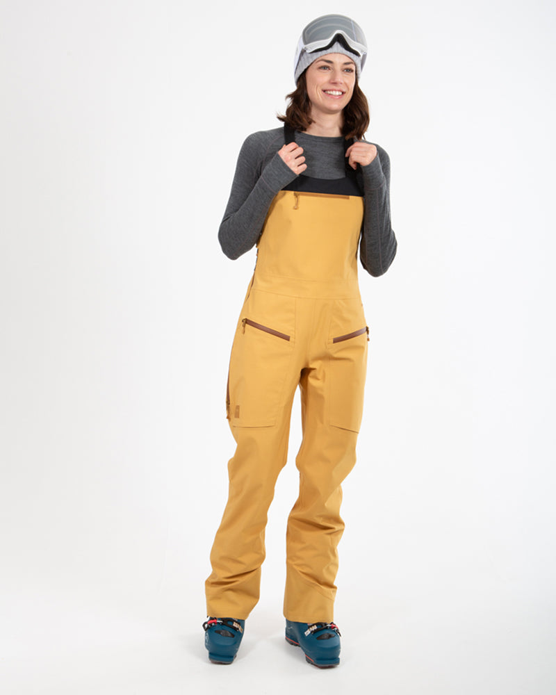 XTM Womens Stellar Snow Bib Pant - Mustard