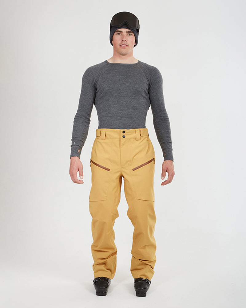 XTM Mens Precipice Ski Pant - Mustard