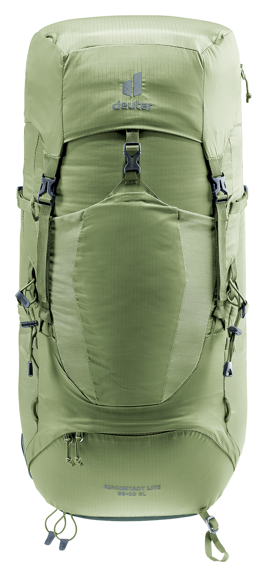 Deuter Aircontact Lite 35 + 10 SL in Grove Ivy, straight-on front view