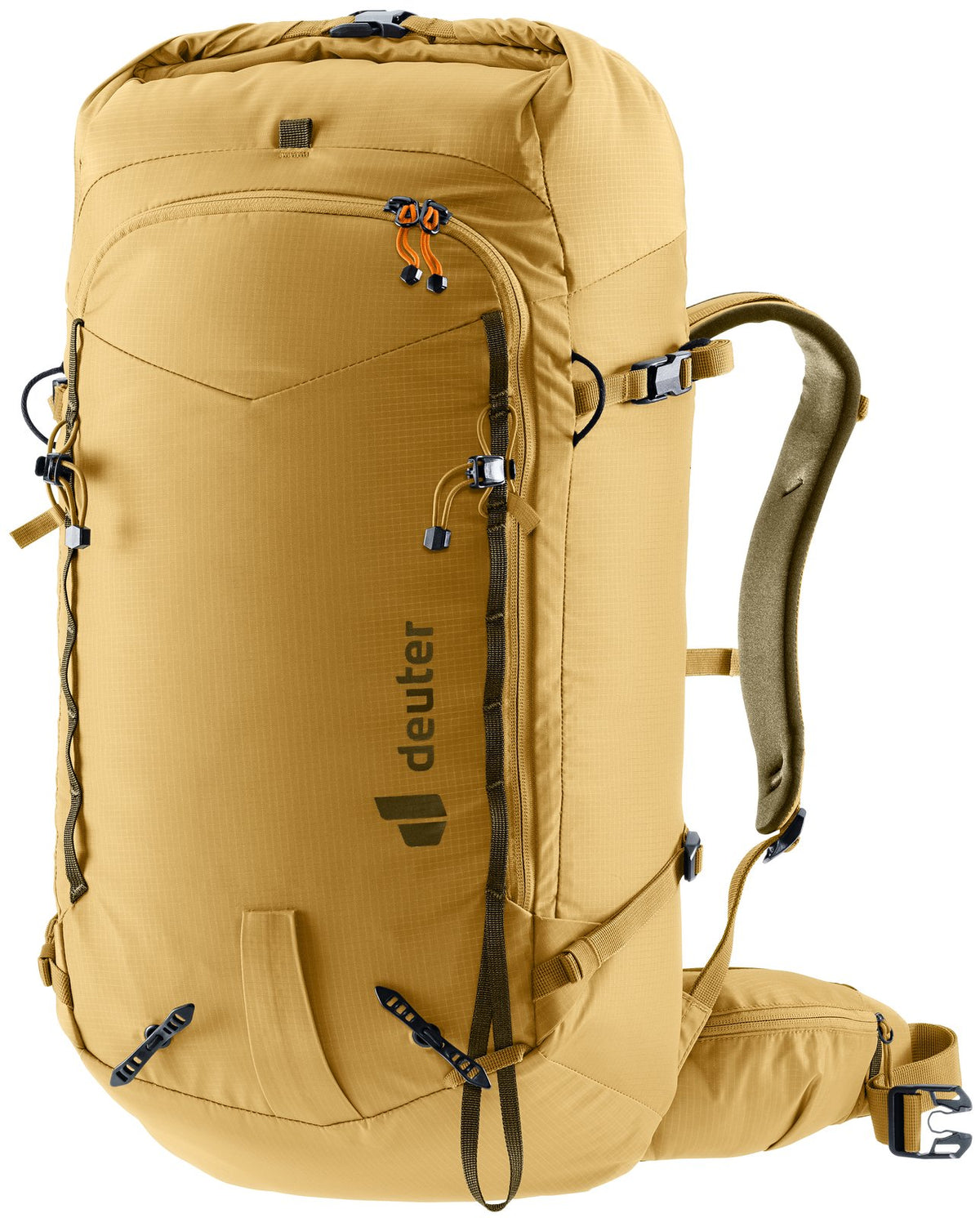 Deuter Freescape Lite 26 in Savanna Nori, mustard-yellow front three-quarter view