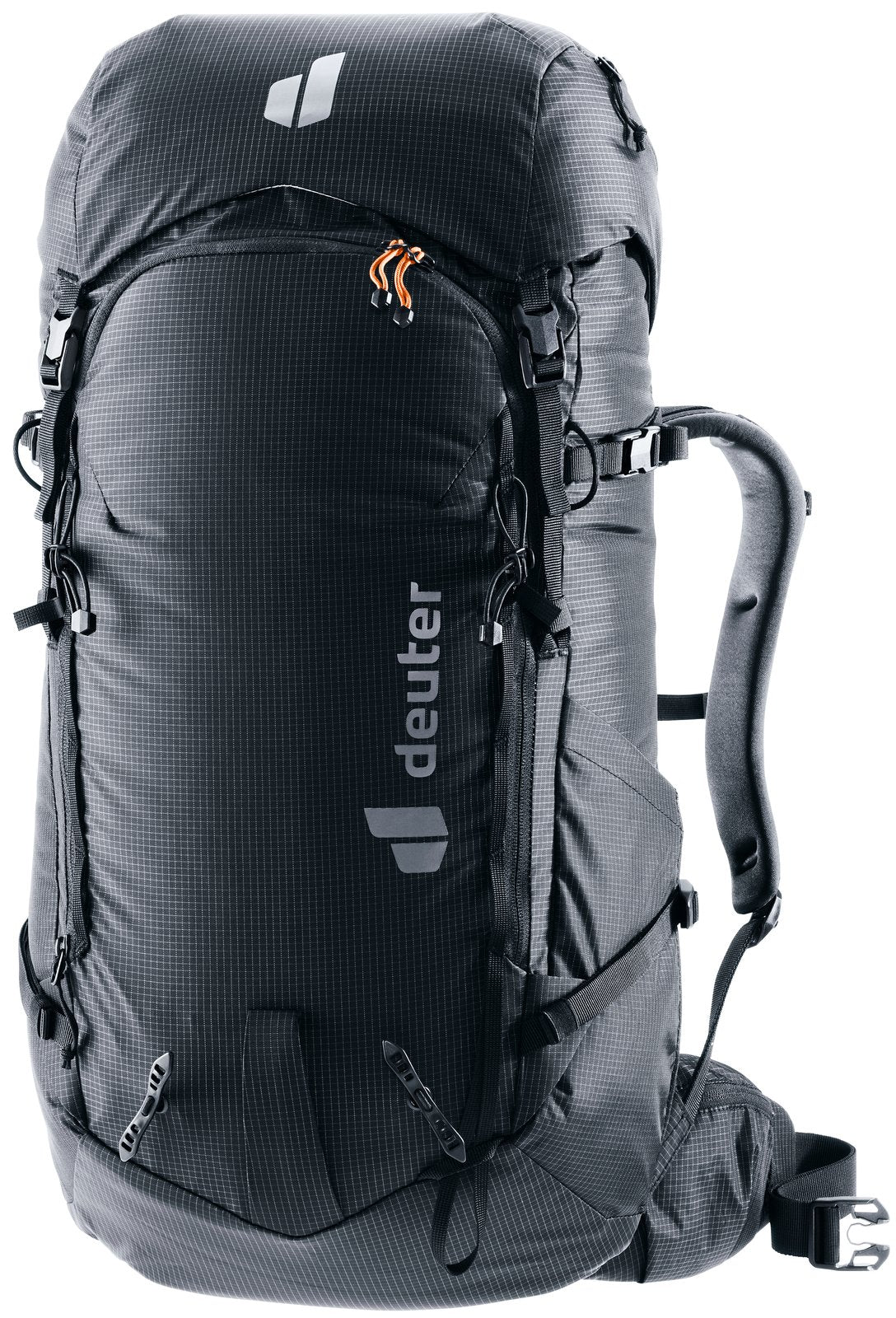Deuter Freescape Tour 38 SL women's ski touring pack in Black, front three-quarter view