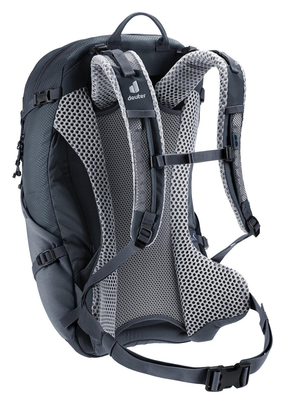 Deuter Futura 21 SL rear three-quarter view of the ActiveFit shoulder straps