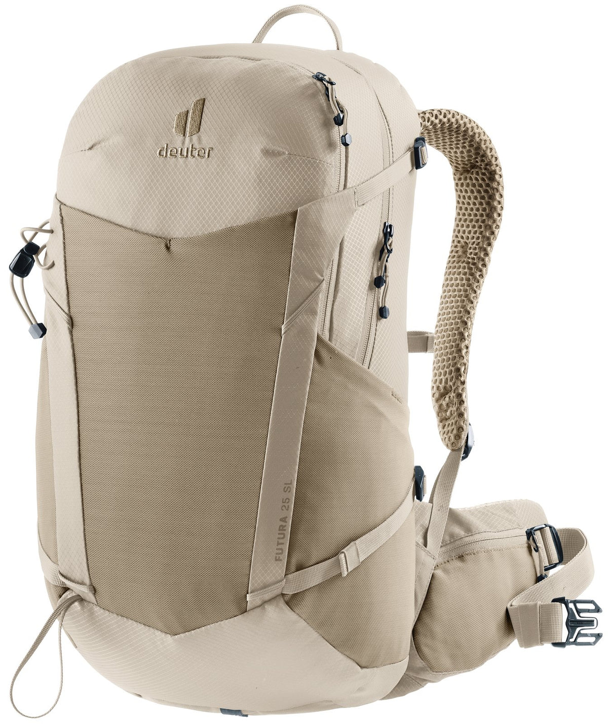 Deuter Futura 25 SL in Greystone Alu, sand-coloured women's daypack