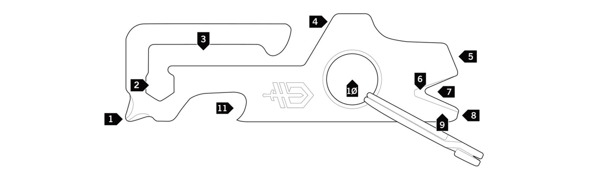 Gerber Multi-tools Mullet Keychain Tool GE31003695
