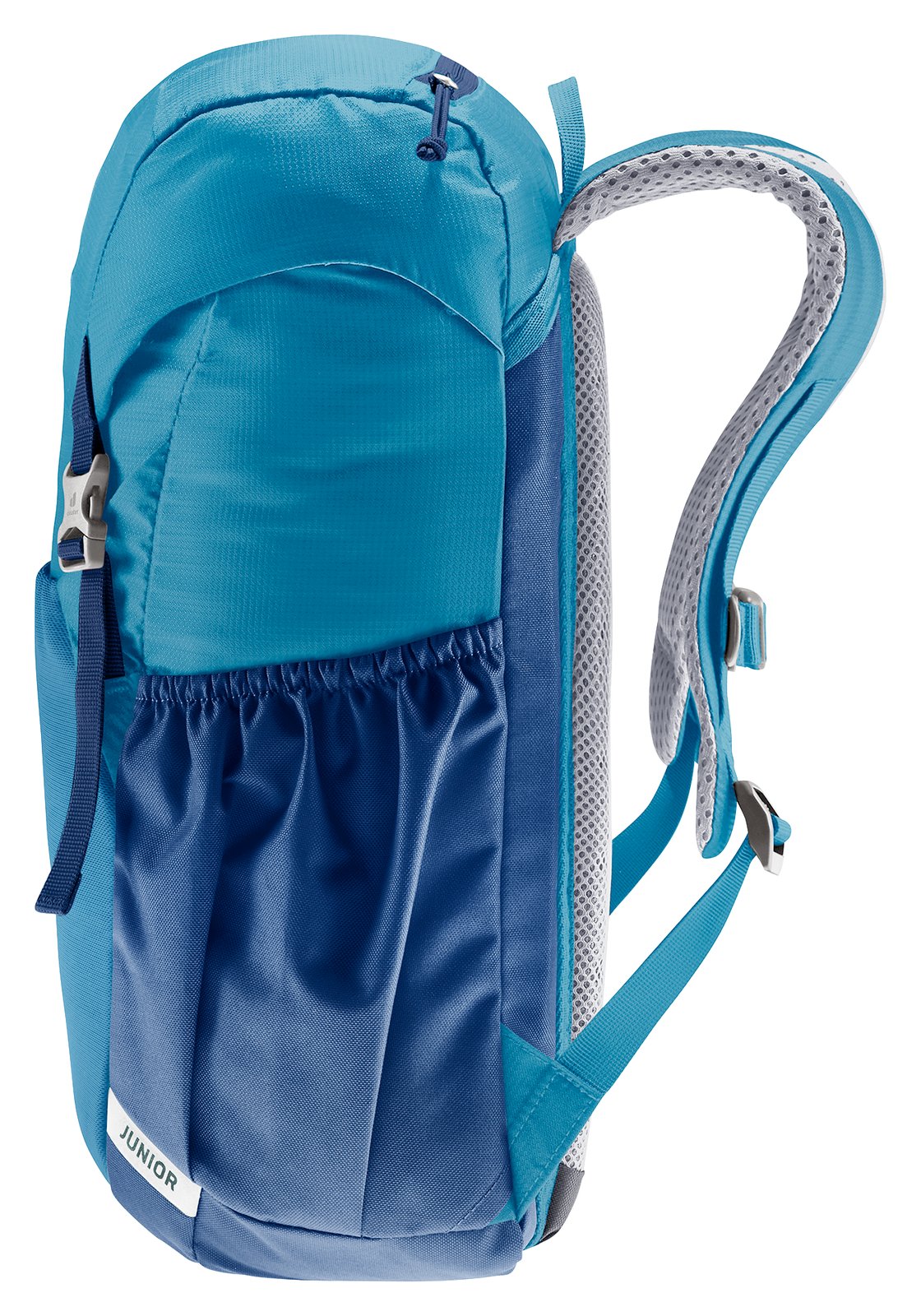 Deuter Junior side view of the lid and side pocket