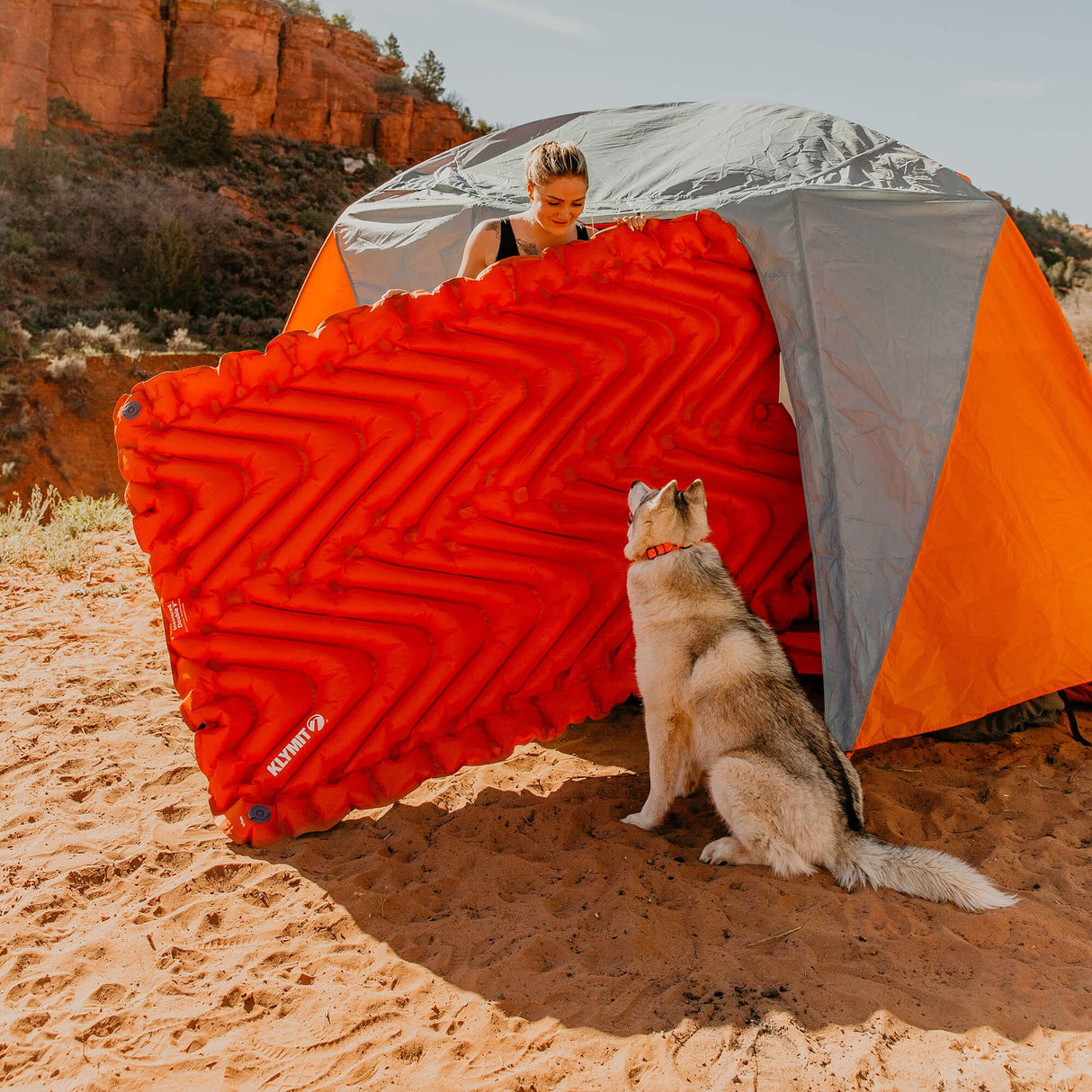 Klymit Camp Mattress Non-Insulated Double V BK06DVBL02E