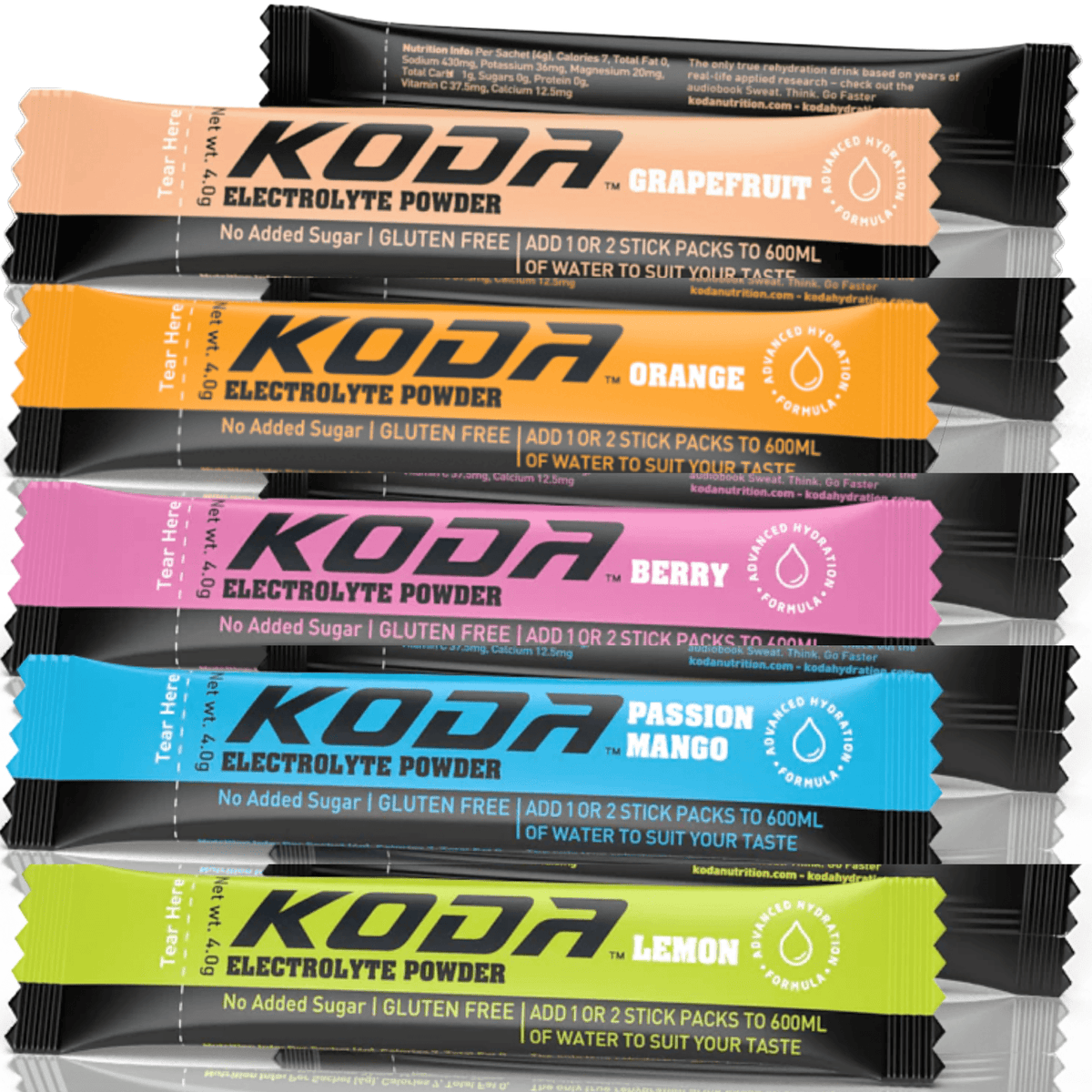 Koda Electrolyte Powders Koda Electrolyte Sticks