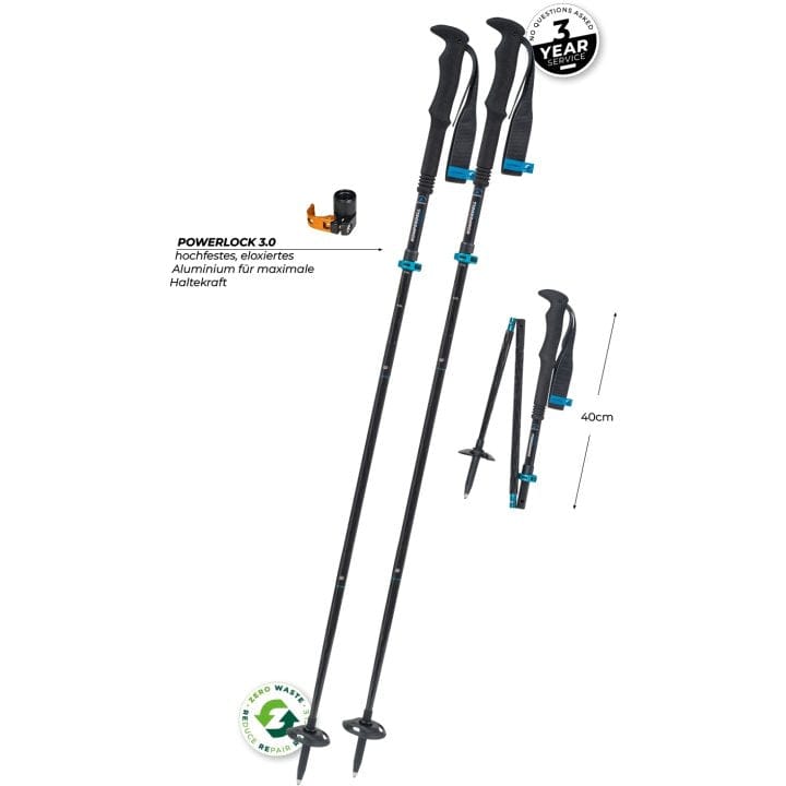 Komperdell Trekking Poles FX Lite Carbon Vario Approach Compact 104770