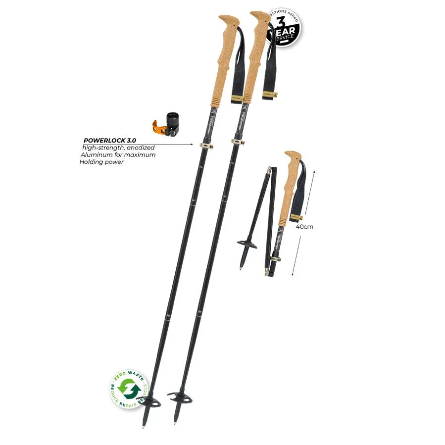 Komperdell Trekking Poles FX Lite Carbon Vario Summit Compact 104768
