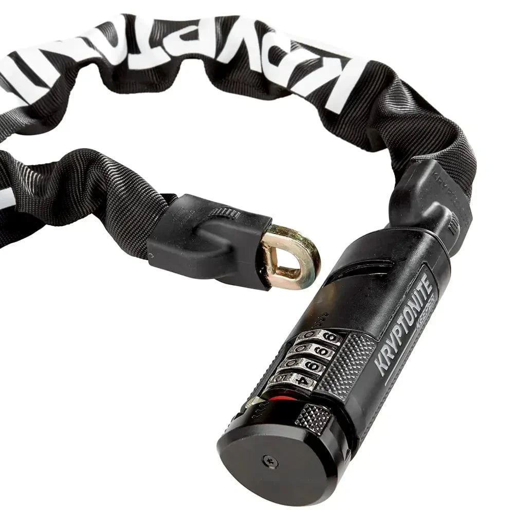 Kryptonite Bicycle & Travel Locks Keeper 712 Combination Integrated Chain 120cm x 7mm KR003298