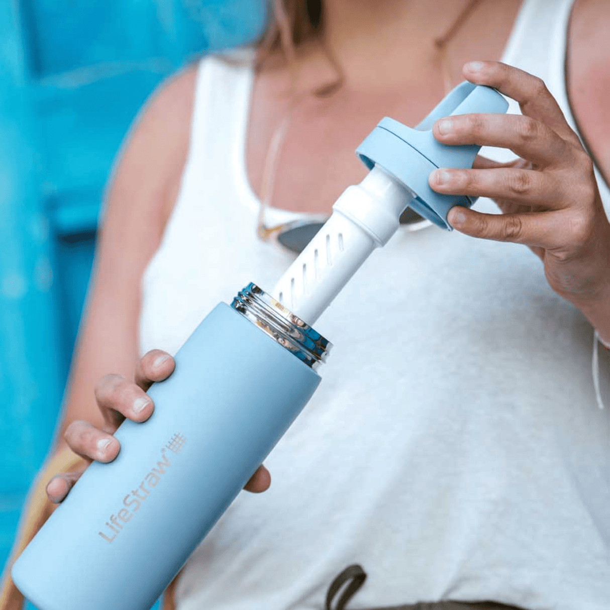 LifeStraw Water Bottle Go 2.0 Stainless Steel Water Filter Bottle