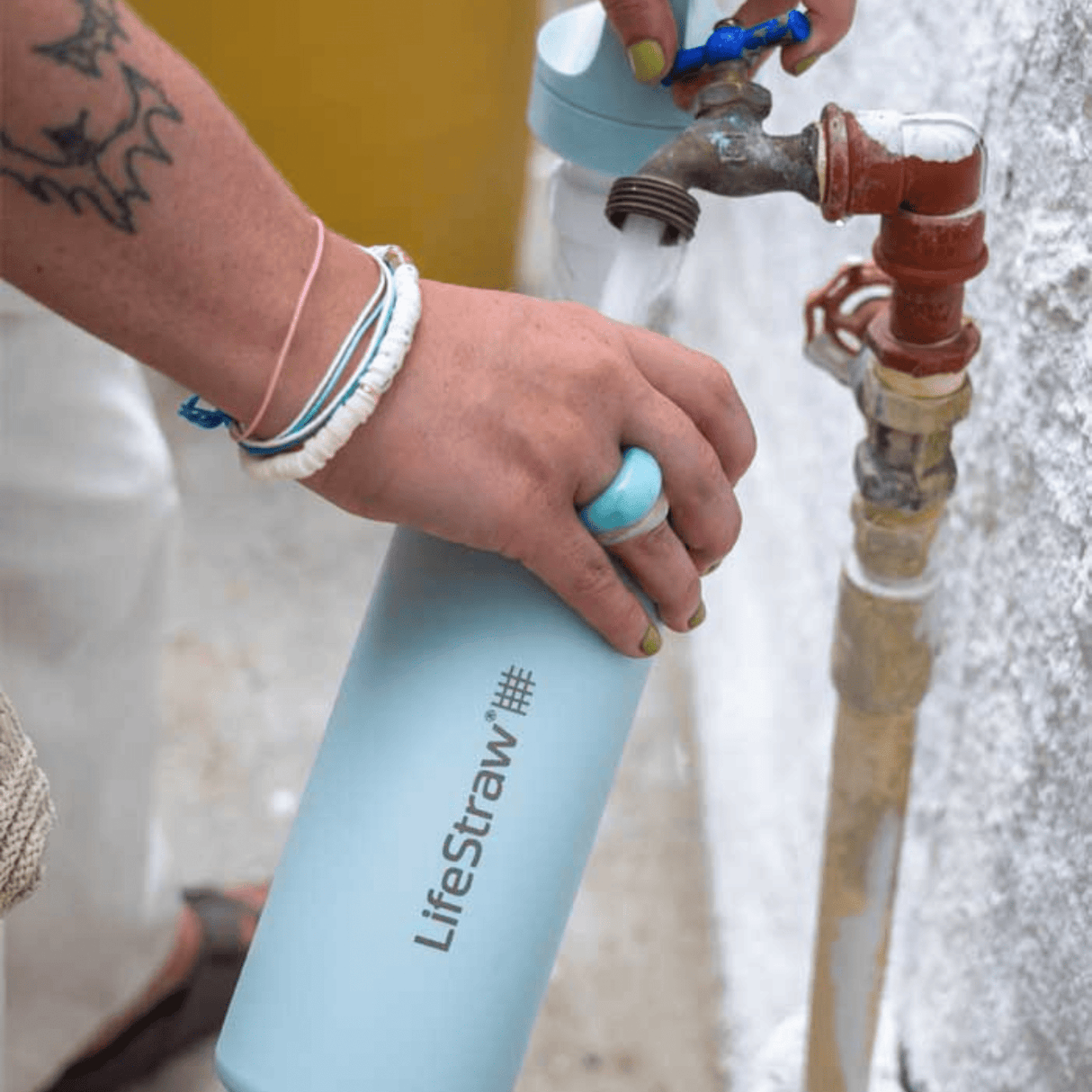 LifeStraw Water Bottle Go 2.0 Stainless Steel Water Filter Bottle