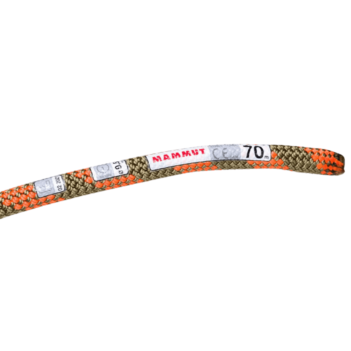 Mammut Climbing Rope 70 m 9.5 Crag Dry Rope Duodess 2010-05590-40302-1070