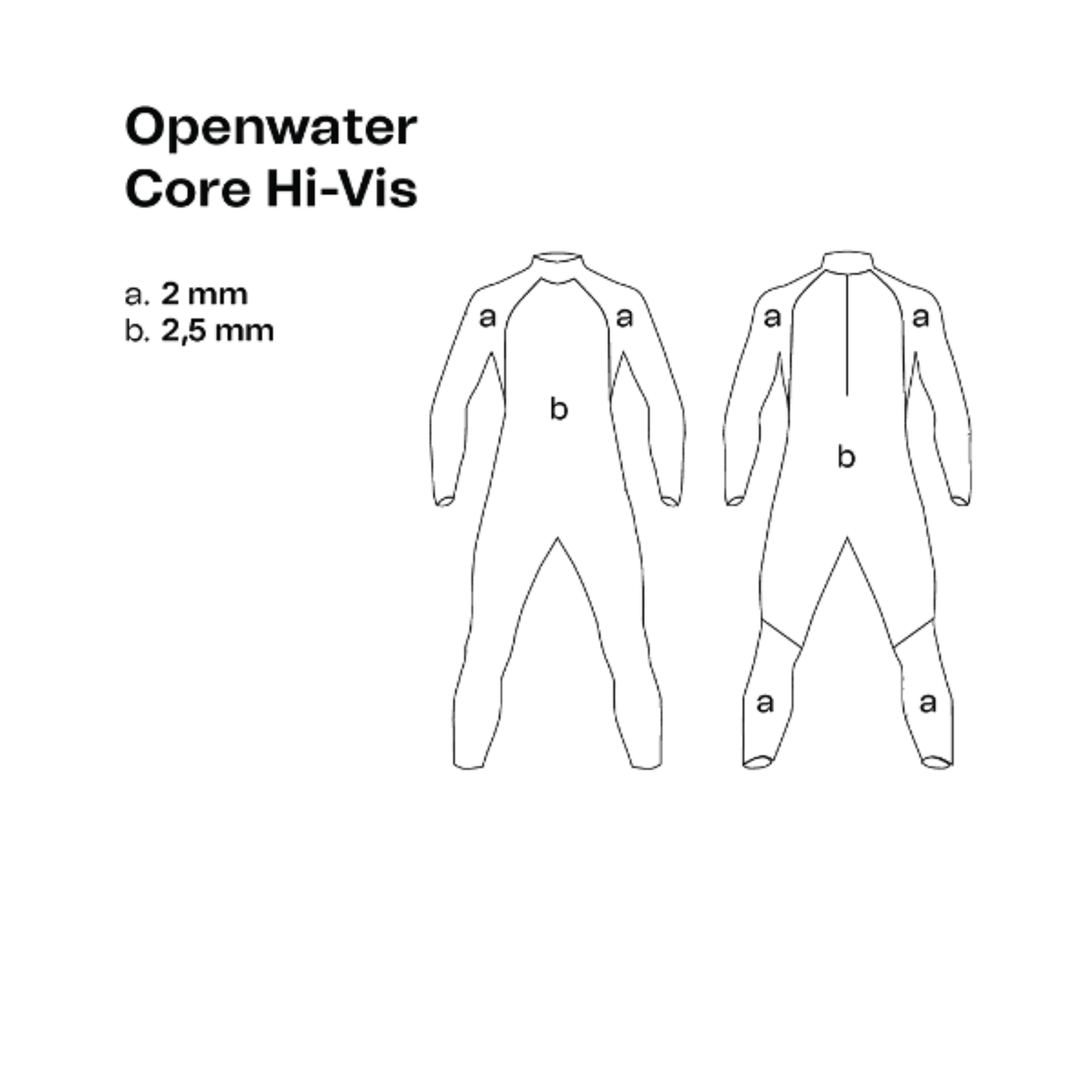 Orca Wetsuits XS OpenWater Core Hi-Vis Womens Wetsuit - CLEARANCE* ORW-674601-LN
