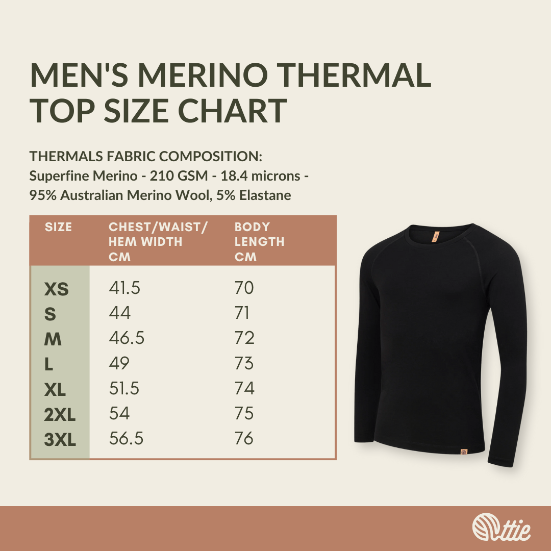 Ottie Merino Men's Thermal Top Men's Merino Thermal Top