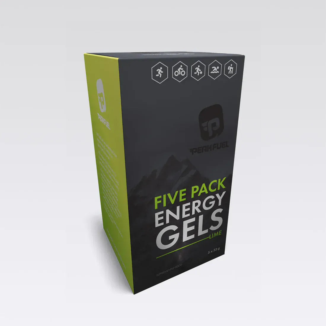Peakfuel Energy Gel Lime / Box of 5 Gels Energy Gel PF35L-5