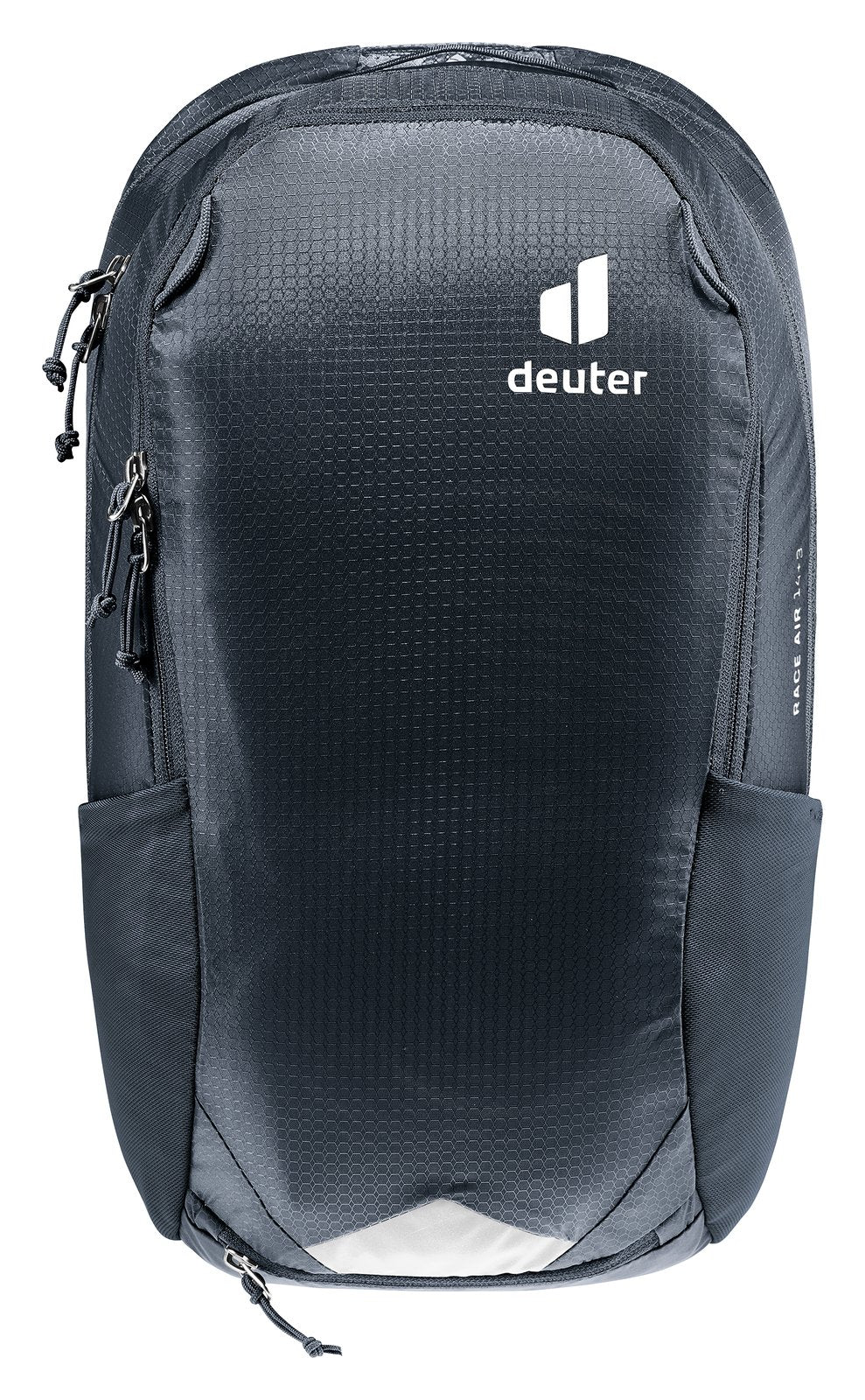 Deuter Race Air 14+3 in Black, straight-on front view