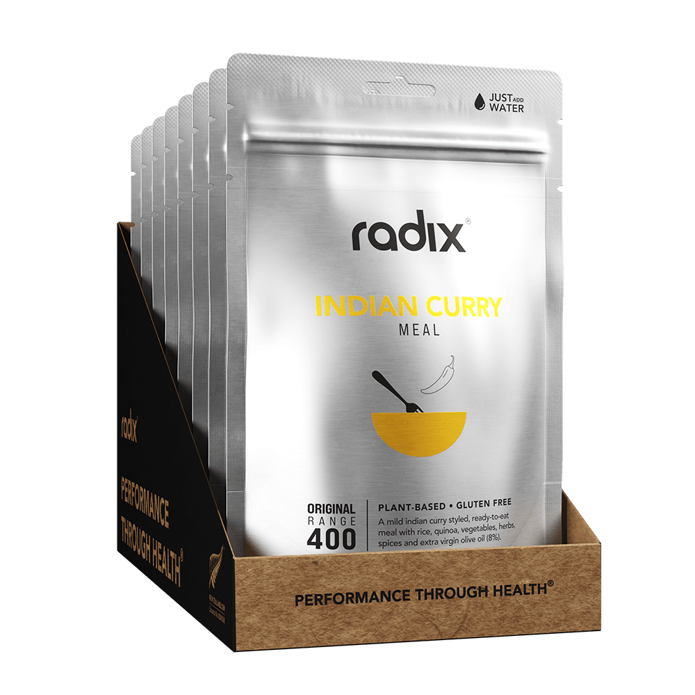 Radix Dehydrated Meals 8 Pack (400 kcal) / Indian Curry / 9.0 Original Meals 9421036751949