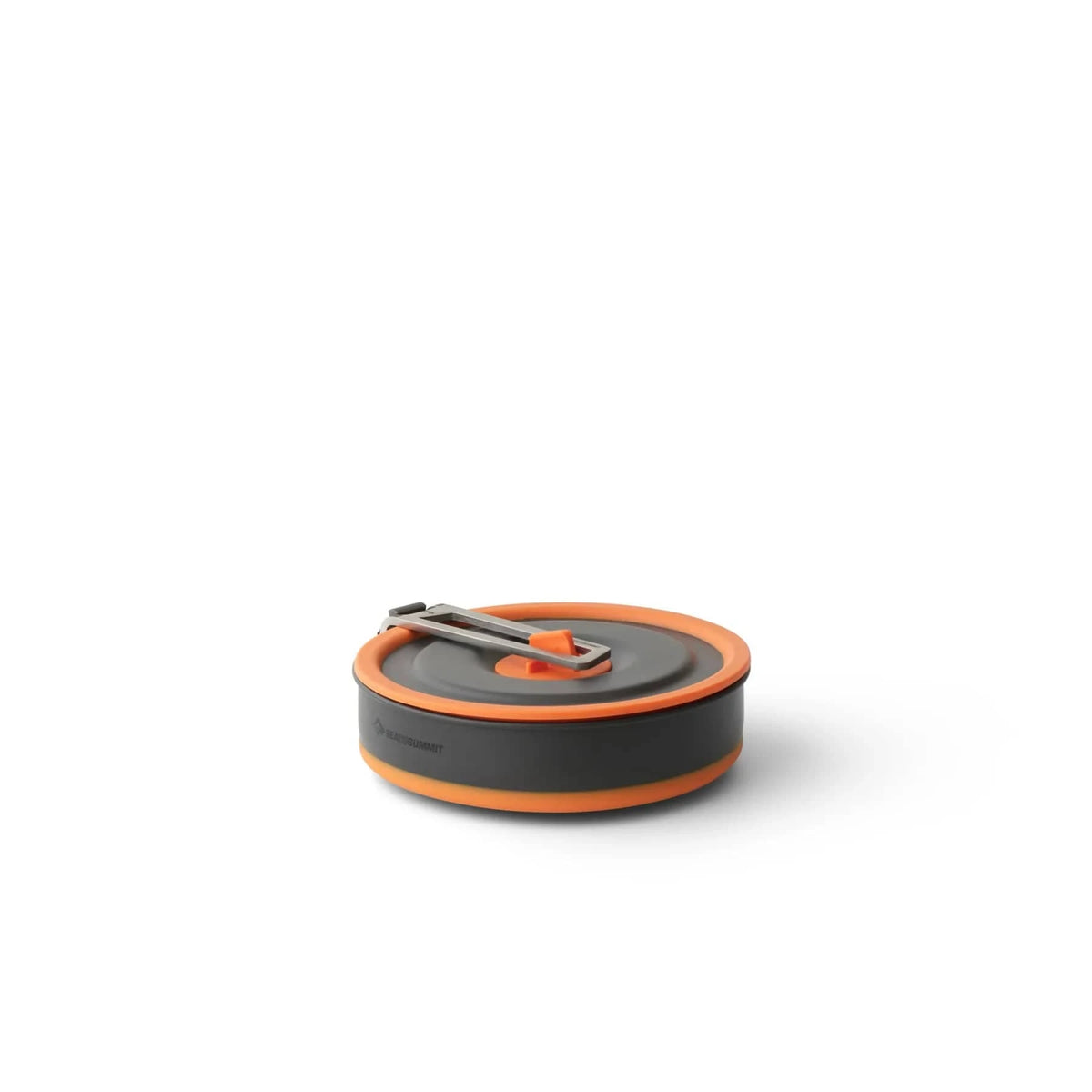 Frontier UL pot packed flat with the Click Safe handle reversed over the lid