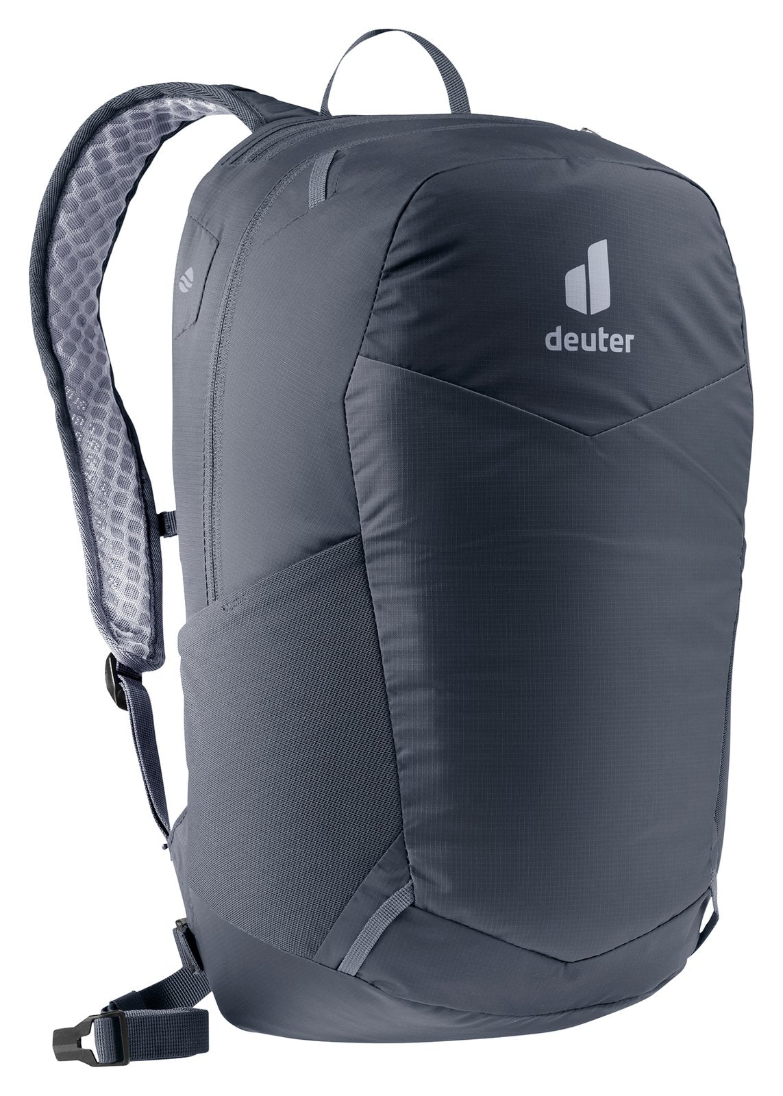 Deuter Speed Lite 17 in Black, front three-quarter view from the left