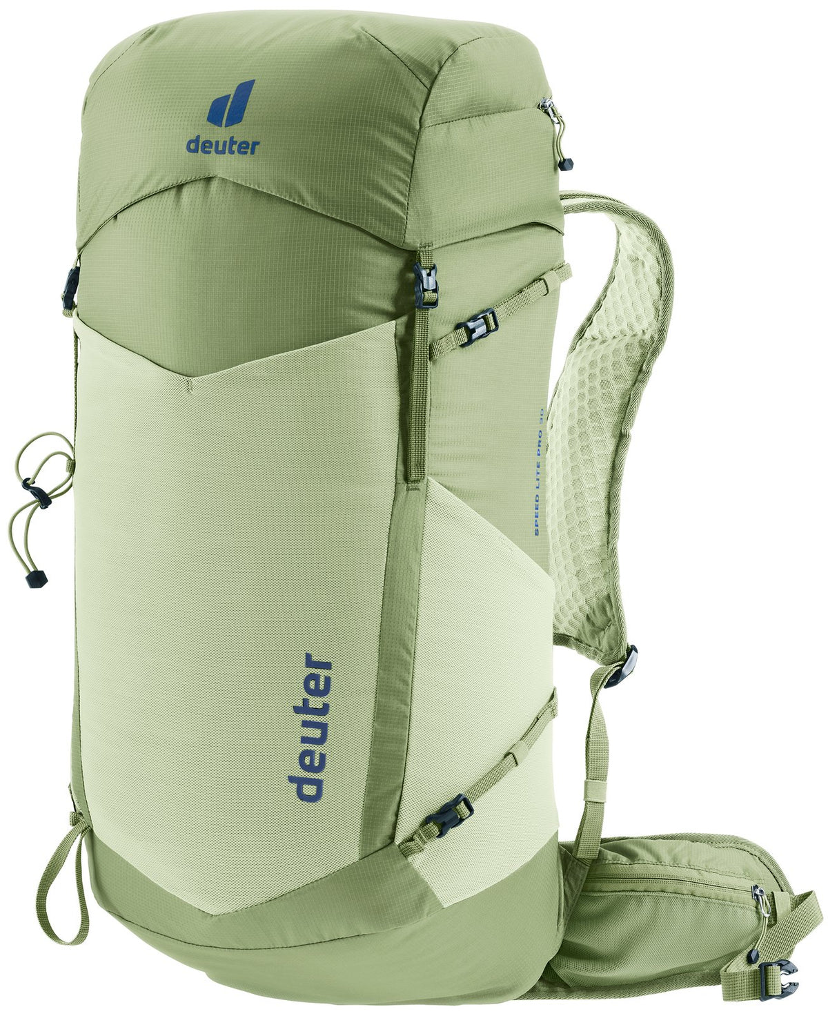 Deuter Speed Lite Pro 30 in Mineral Grove, two-tone green lightweight pack