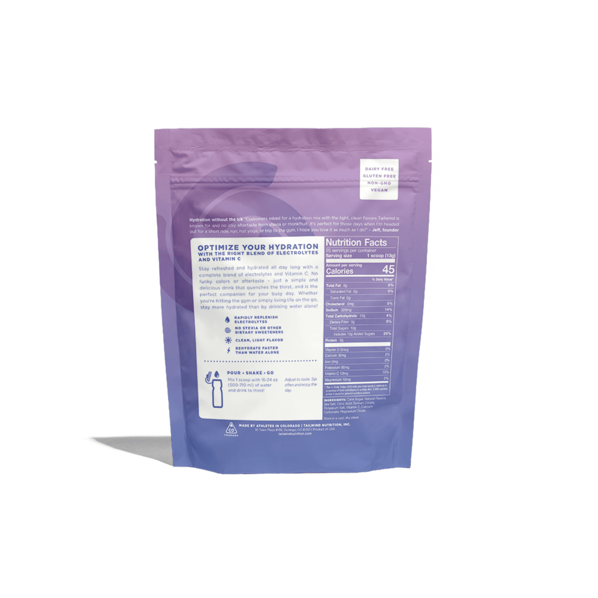 Tailwind Nutrition Sports Drinks Rapid Hydration Drink