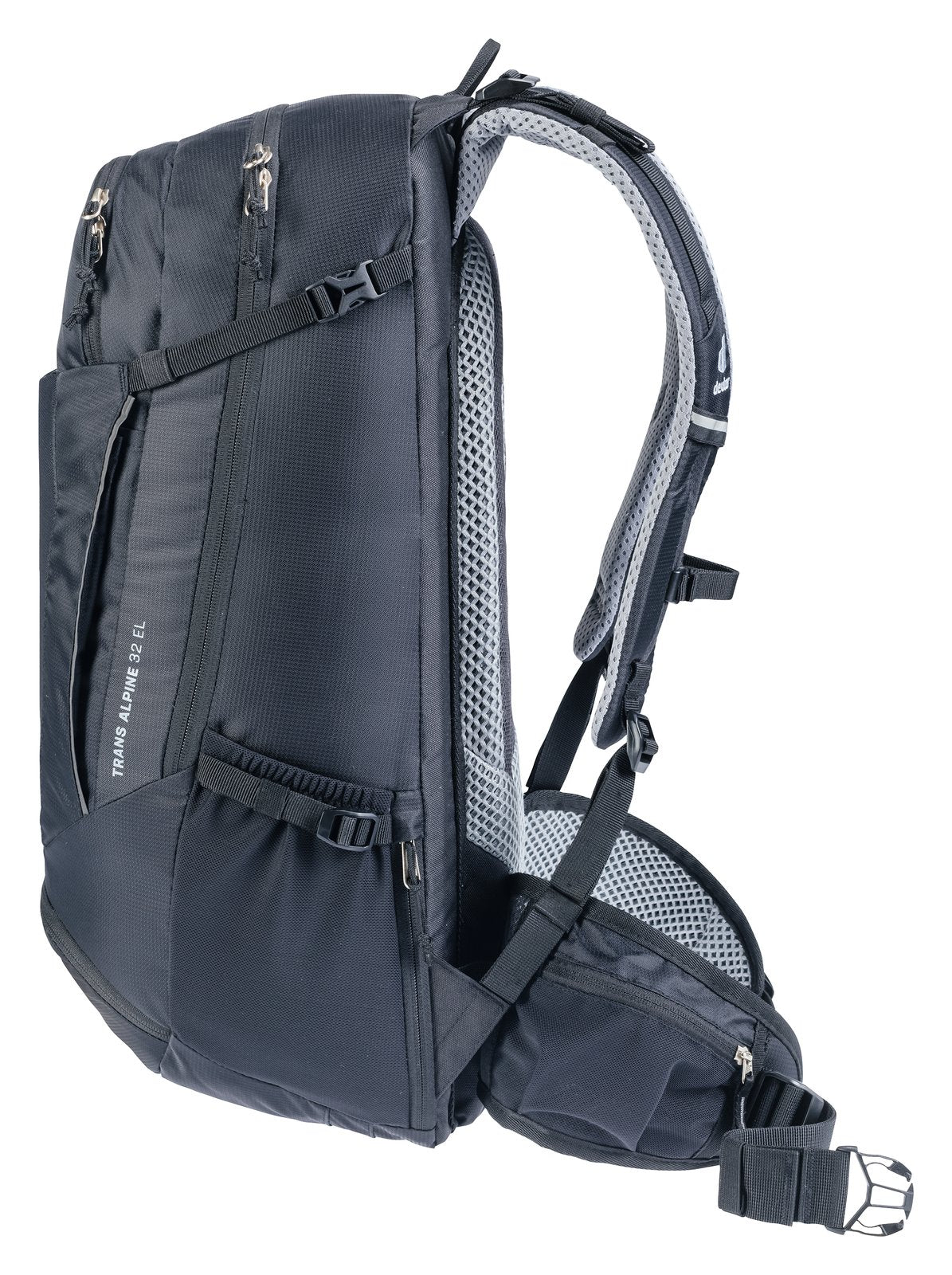 Deuter Trans Alpine 32 EL side view with zipped side pocket