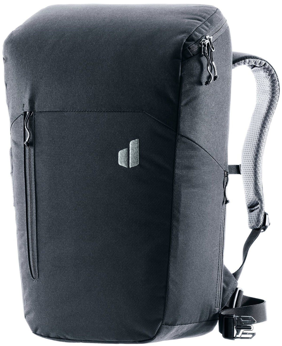 Deuter UP Stockholm everyday backpack in Black, front three-quarter view