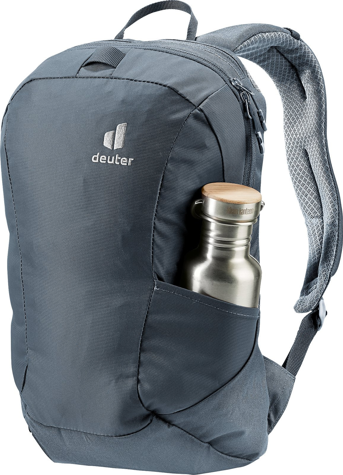 Detachable daypack from the Deuter Voyager 60+10 SL with a bottle in its side pocket