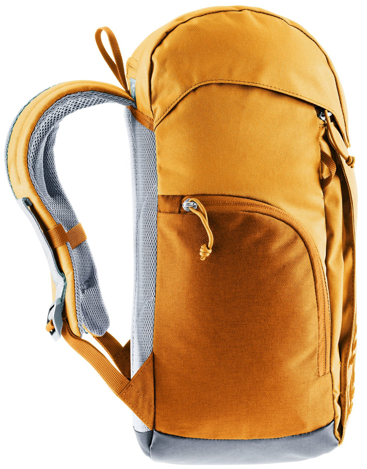 Deuter Waldfuchs 14 side view showing the stretch side pocket