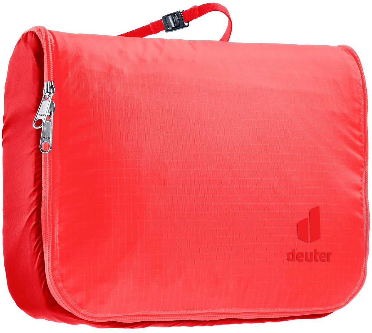 Deuter Wash Center Lite II in Poppy Crimson, bright red, closed