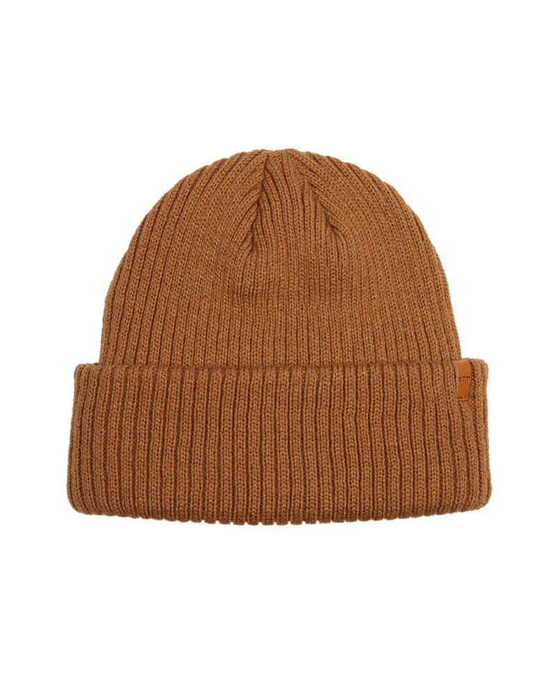 XTM Performance Beanie Tobacco Ace Knitted Brim Hat Beanie HM043-TBO