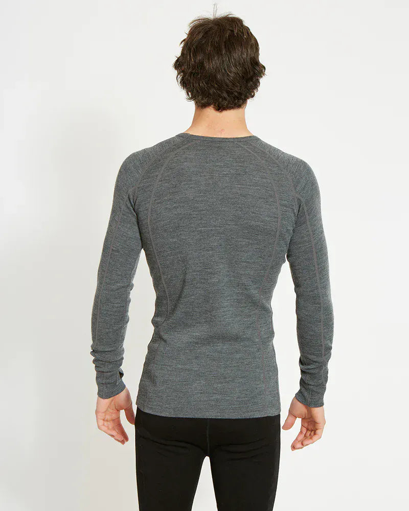 XTM Performance Men's Thermal Top Men's Merino 230 Wool Long Sleeve Thermal Top