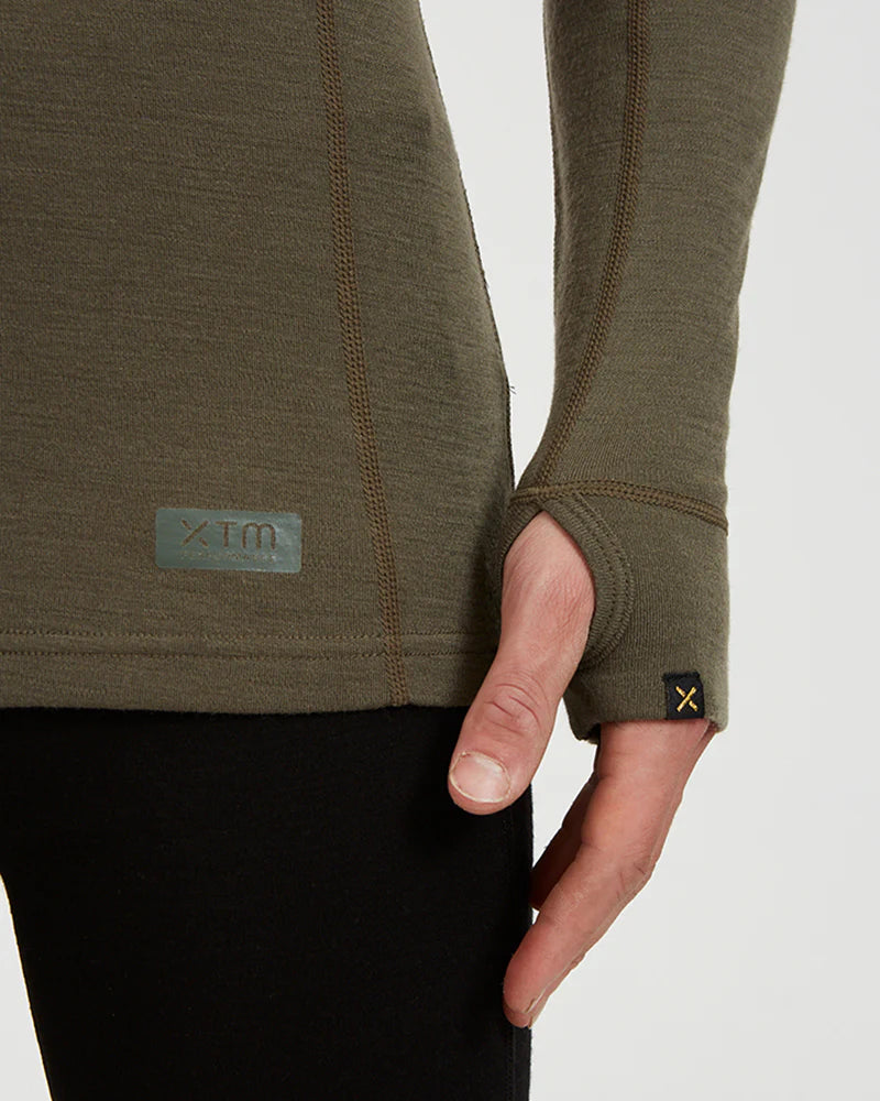 XTM Performance Men's Thermal Top Men's Merino 230 Wool Long Sleeve Thermal Top
