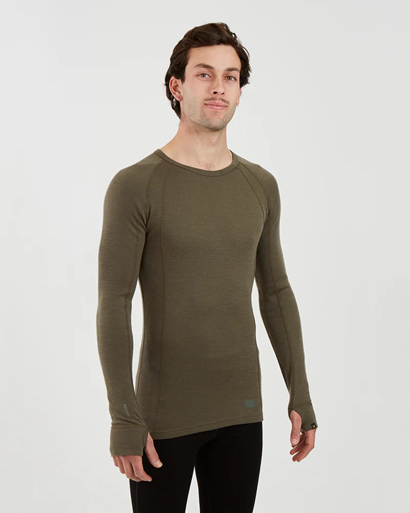 XTM Performance Men's Thermal Top Men's Merino 230 Wool Long Sleeve Thermal Top