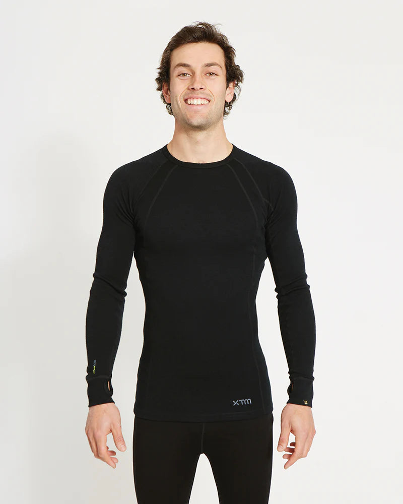 XTM Performance Men's Thermal Top Men's Merino 230 Wool Long Sleeve Thermal Top