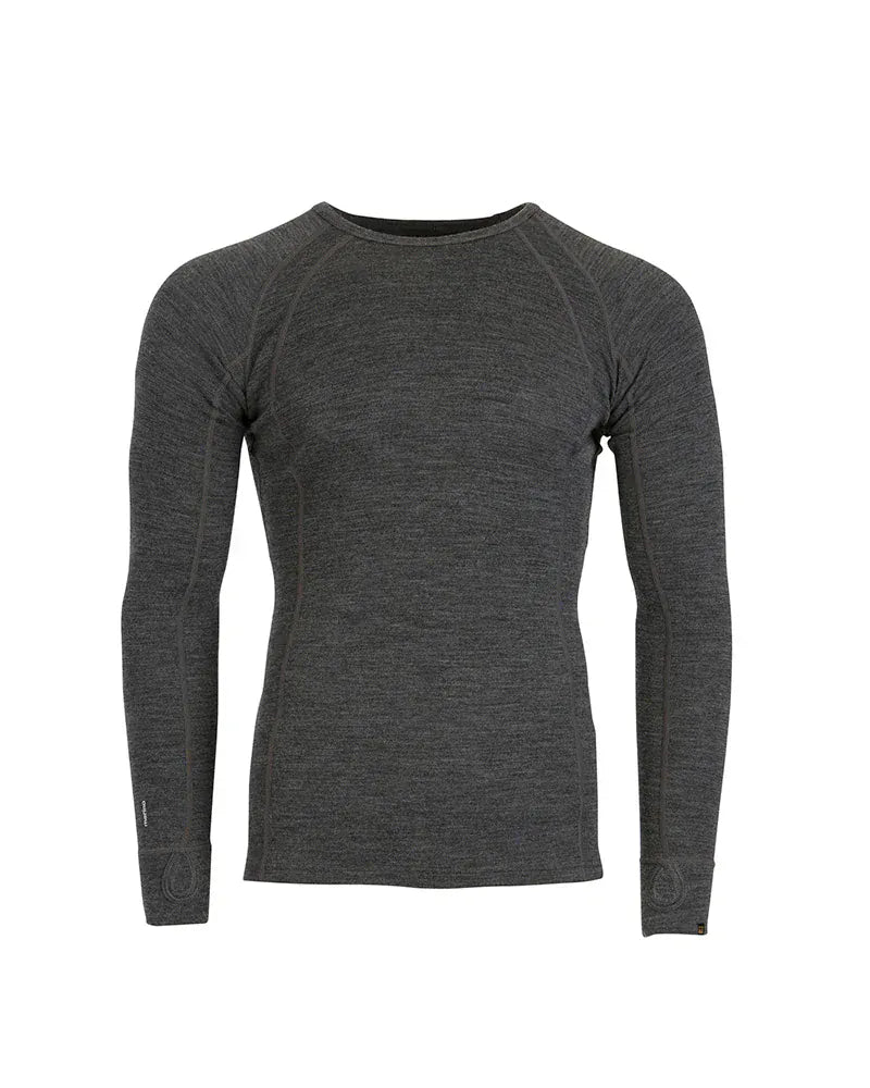 XTM Performance Men's Thermal Top Mid Grey Marle / S Men's Merino 230 Wool Long Sleeve Thermal Top MM001-MGM-S