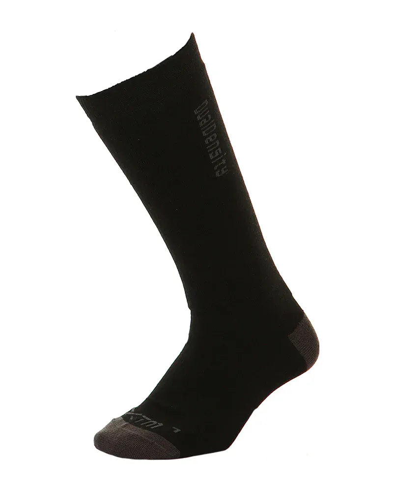 XTM Performance Merino Socks Black / A2-8 Dual Density Merino Wool Blend Ski Socks SU003-BLK-0208